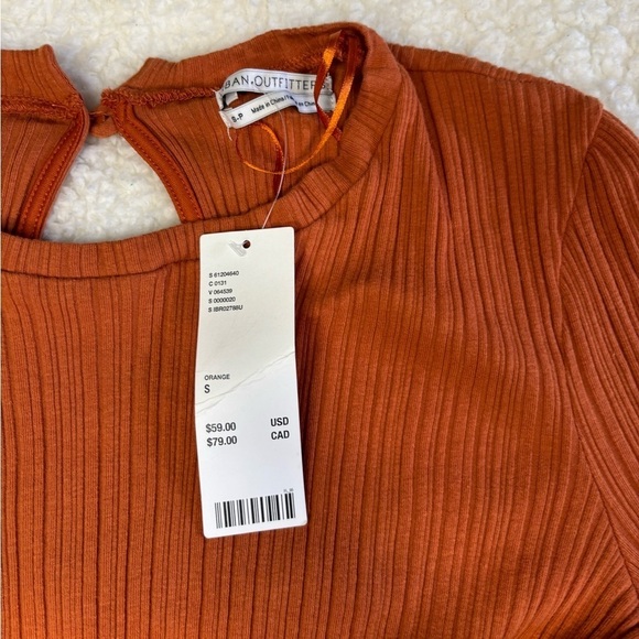 Urban Outfitters Women Orange Knit Long Sleeve Romper NWT - Picture 6 of 12